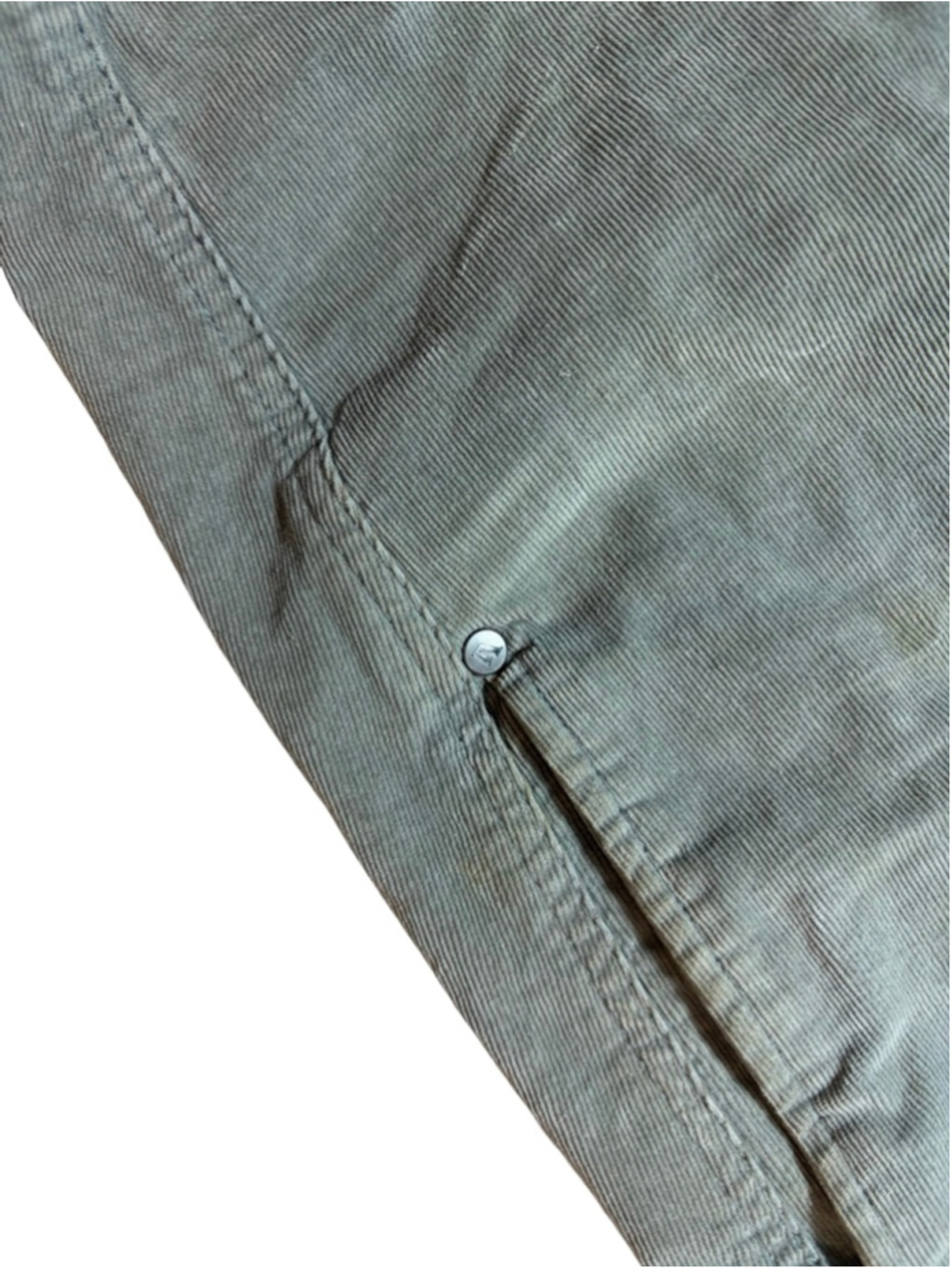 Vuori Optimist Corduroy Shorts Gray Green Drawstring Elastic Waist S - Picture 4 of 8